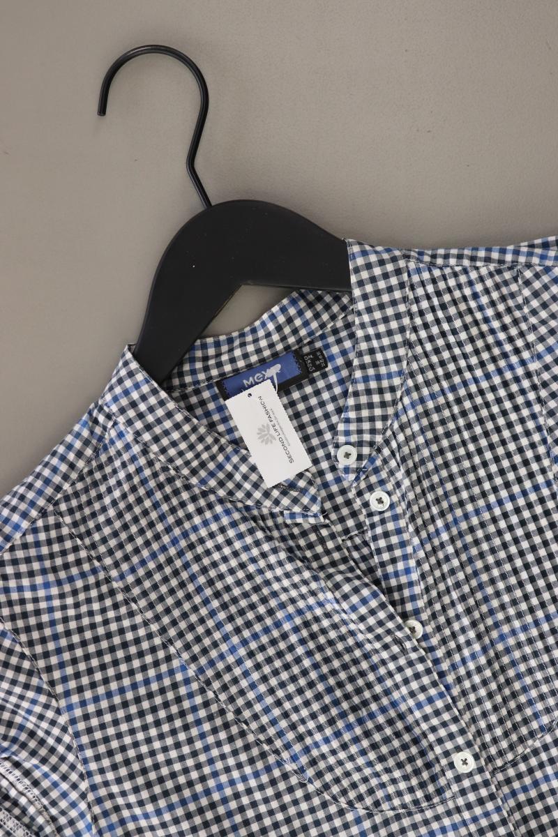 Mexx Karobluse Gr. 36 kariert Kurzarm blau
