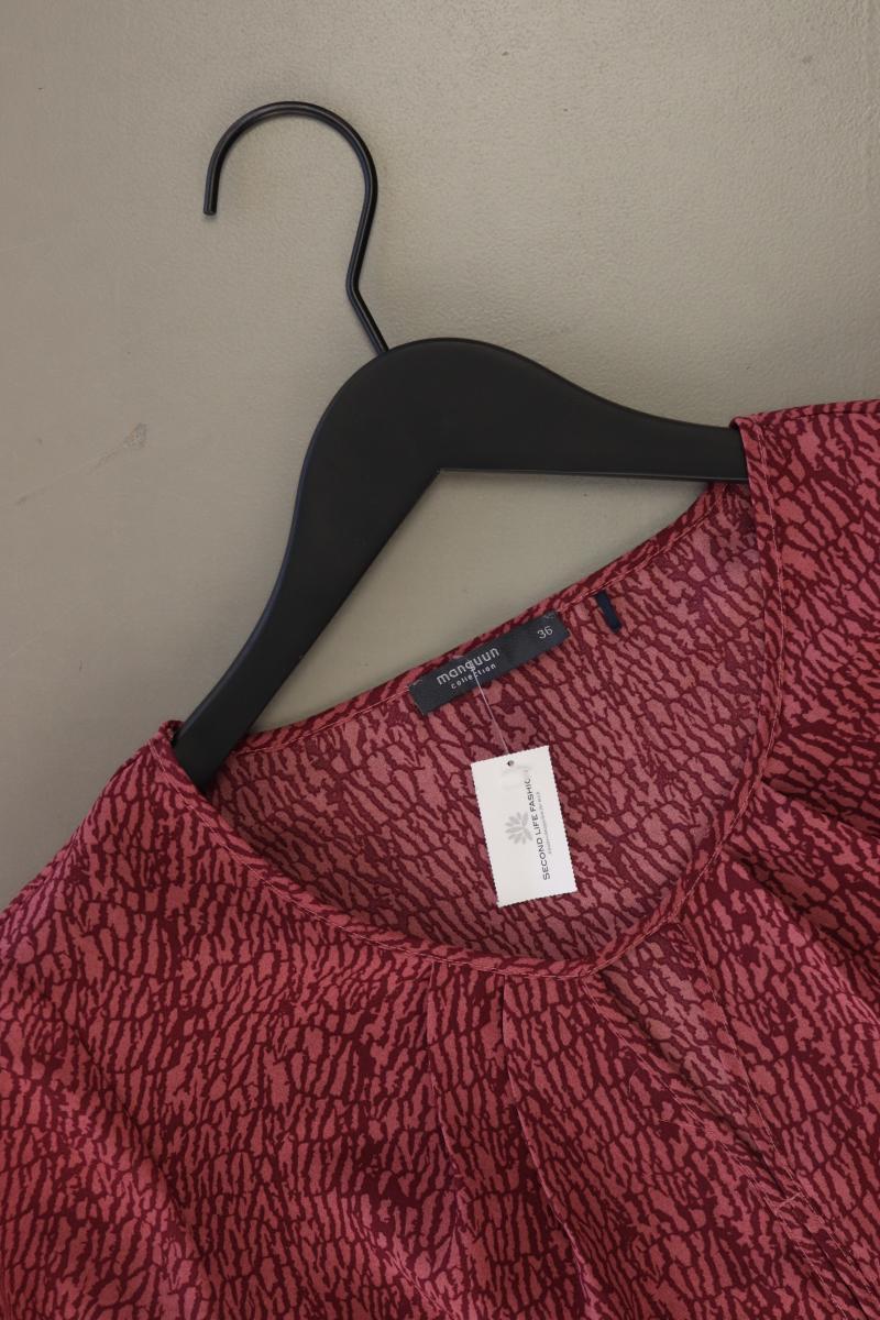 Manguun Comfort Bluse Gr. 36 3/4 Ärmel rot aus Polyester