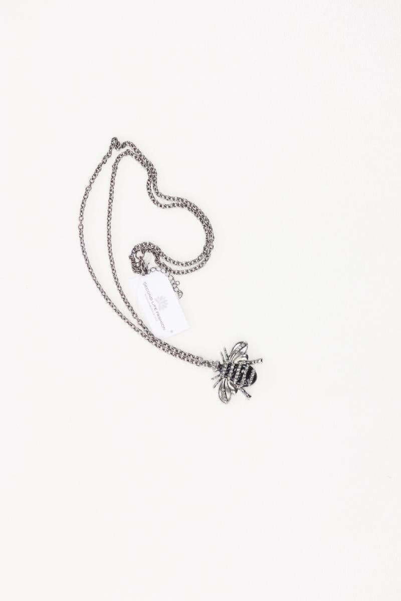 Halskette mit Bienenanhänger silber