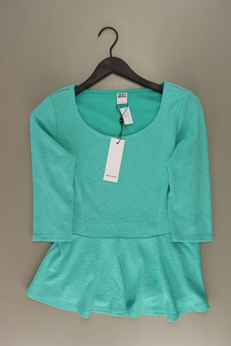 Vero Moda Slim Shirt Gr. L neu mit Etikett Neupreis: 24,95€! 3/4 Ärmel türkis