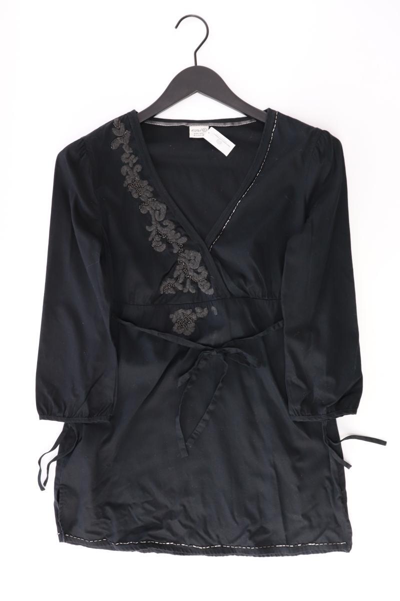 Esprit Regular Bluse Gr. 36 3/4 Ärmel schwarz aus Baumwolle