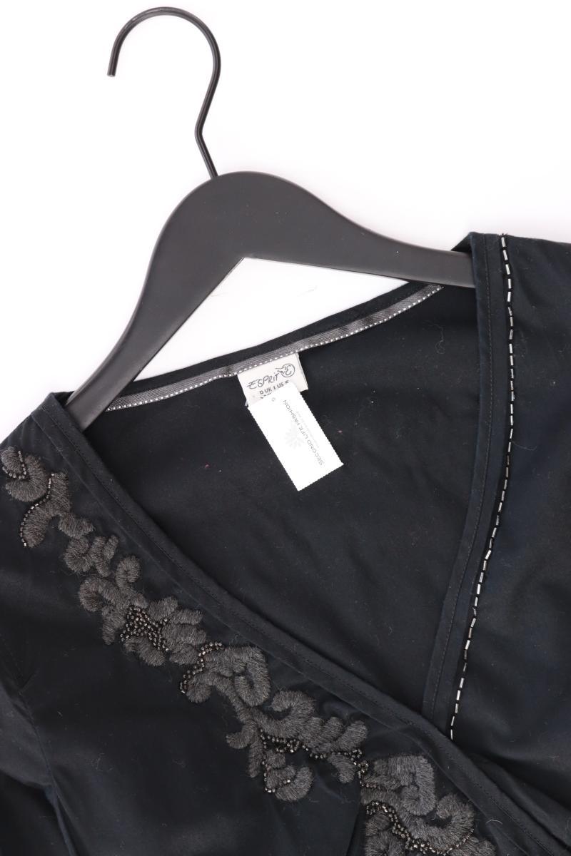 Esprit Regular Bluse Gr. 36 3/4 Ärmel schwarz aus Baumwolle