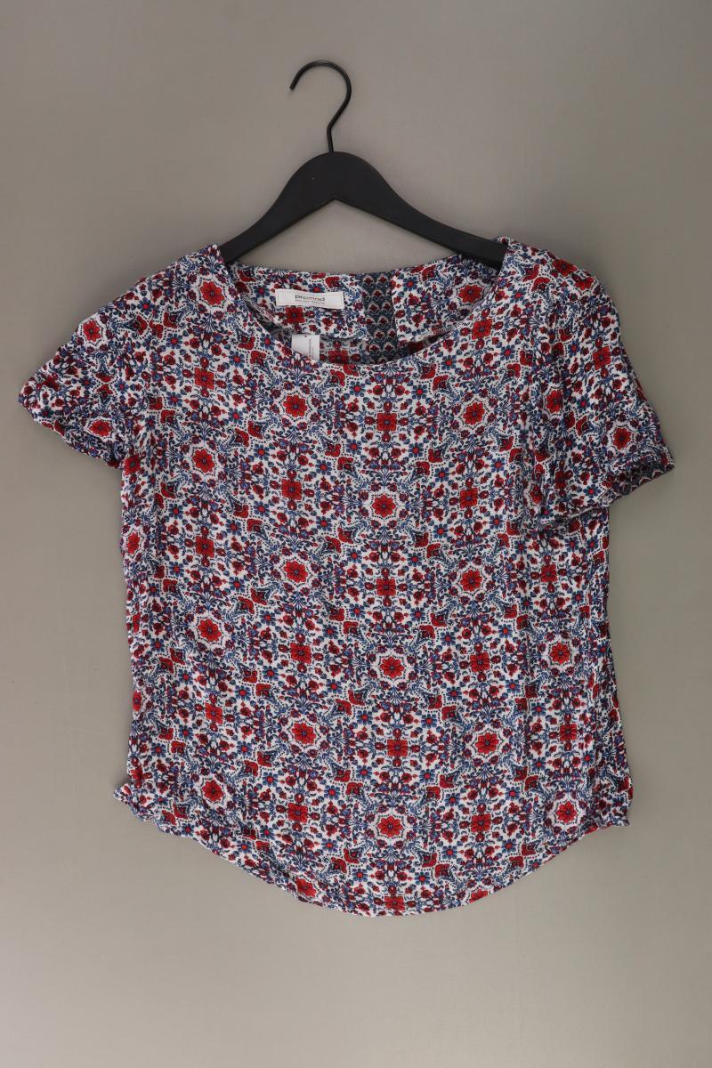 Promod Bluse Gr. 36 mit Blumenmuster Kurzarm mehrfarbig