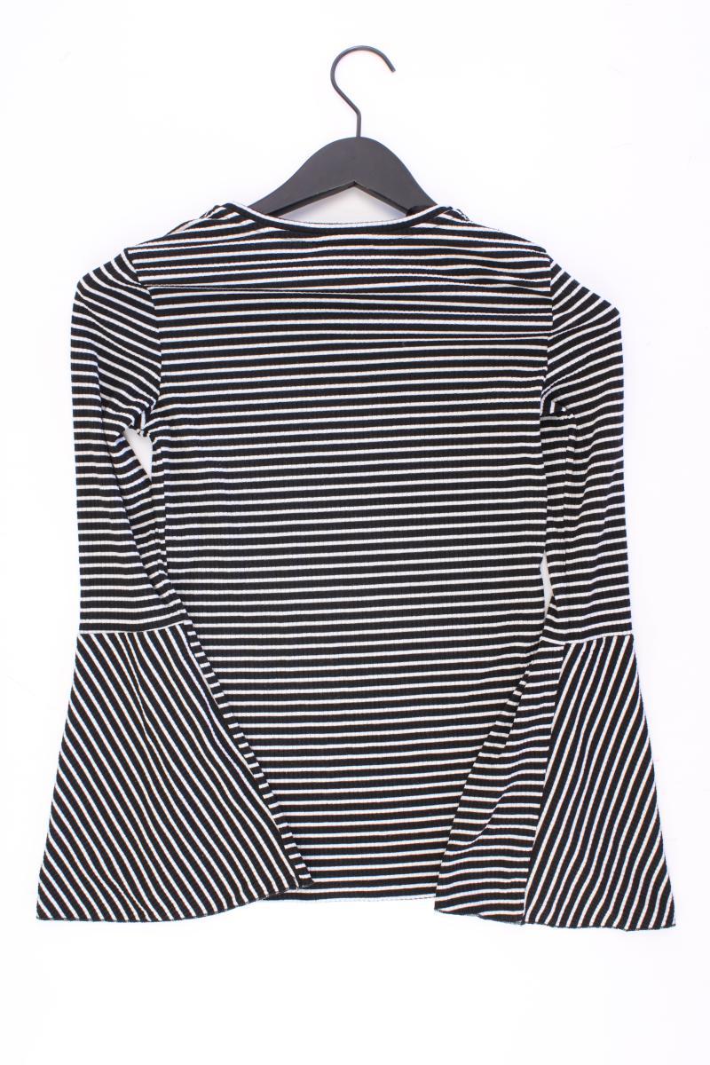 edc by Esprit Ringelshirt Gr. XS gestreift neuwertig Trompetenärmel schwarz