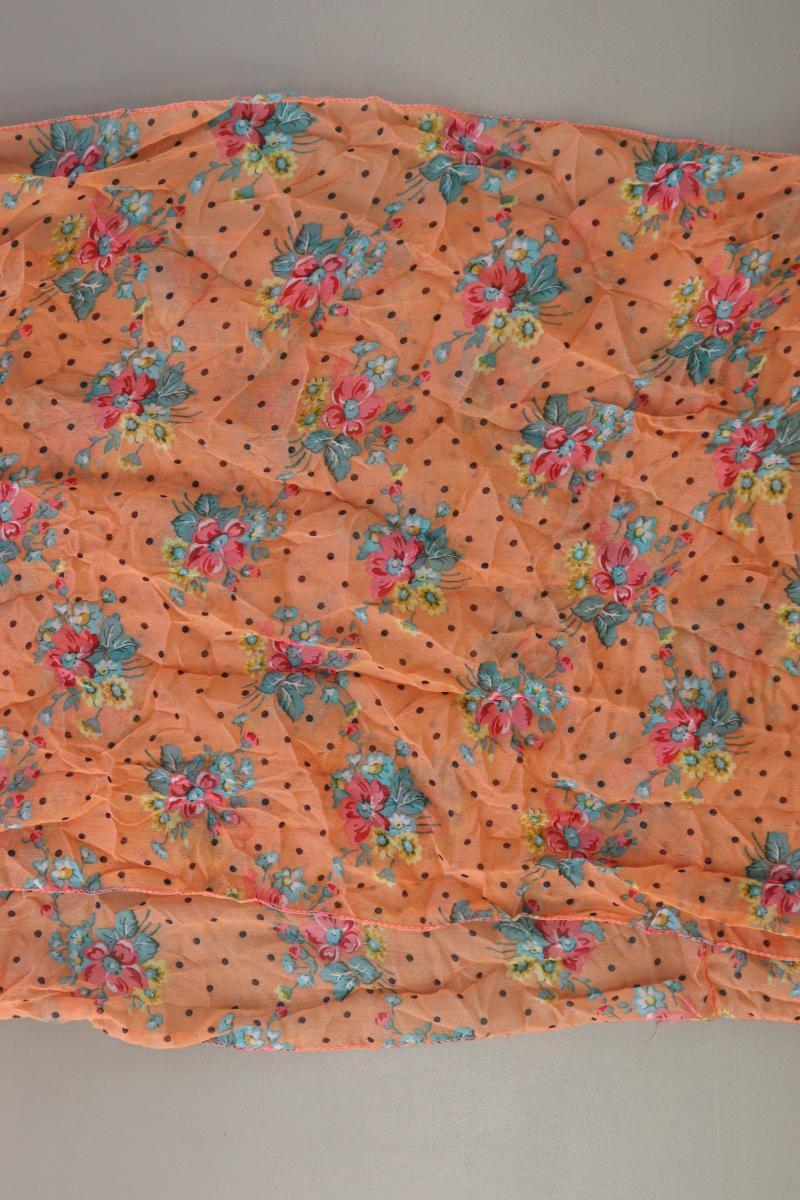 Loop mit Blumenmuster orange aus Polyester