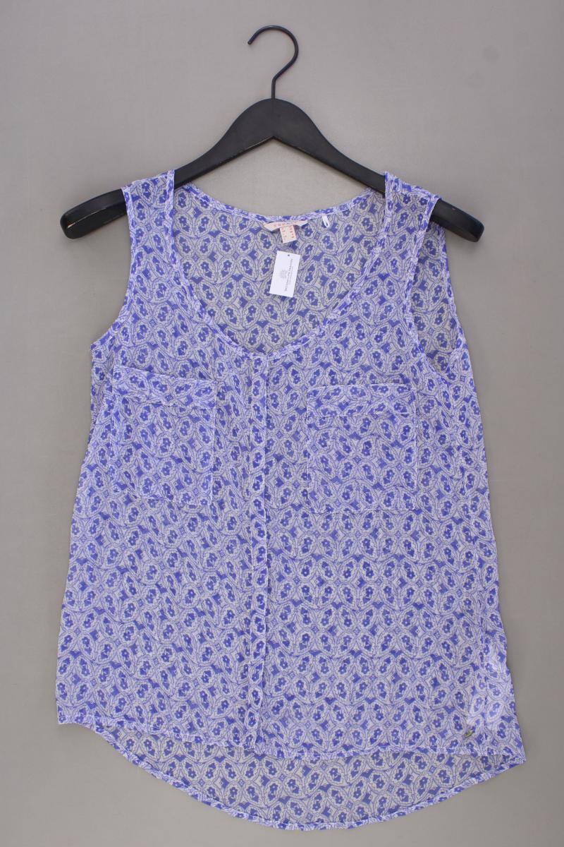 Esprit Ärmellose Bluse Gr. 36 blau aus Polyester