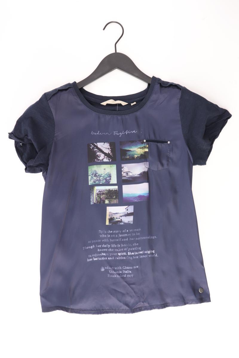 Garcia Jeans Kurzarmbluse Gr. XS blau