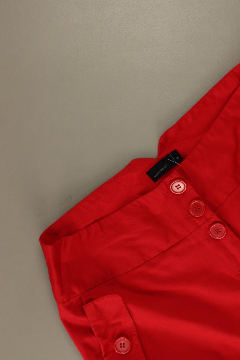 Vero Moda Kurzer Rock Gr. 36 rot aus Baumwolle