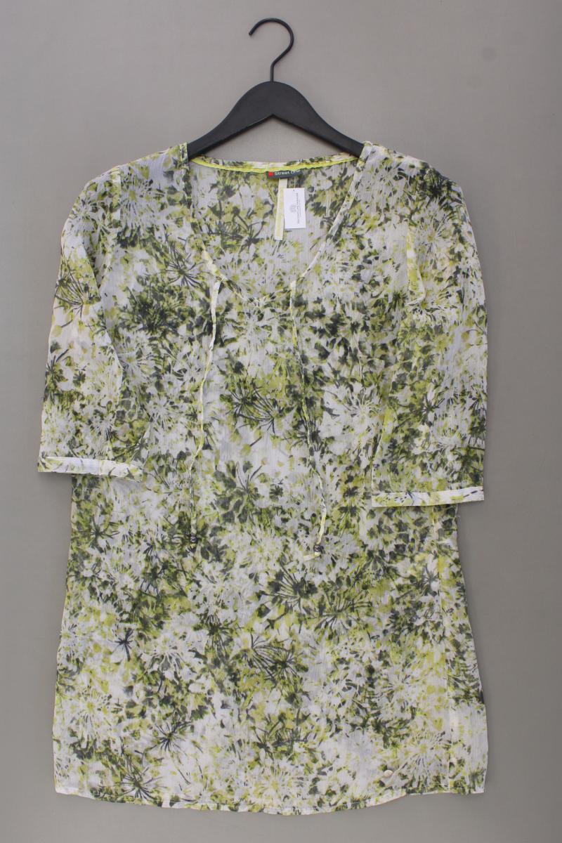 Street One Comfort Tunika Gr. 38 mit Blumenmuster grün aus Polyester