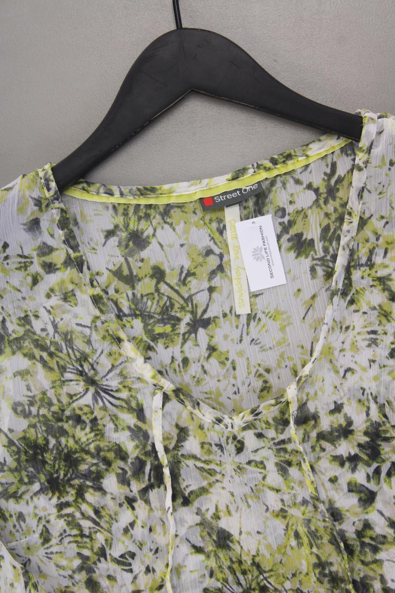 Street One Comfort Tunika Gr. 38 mit Blumenmuster grün aus Polyester