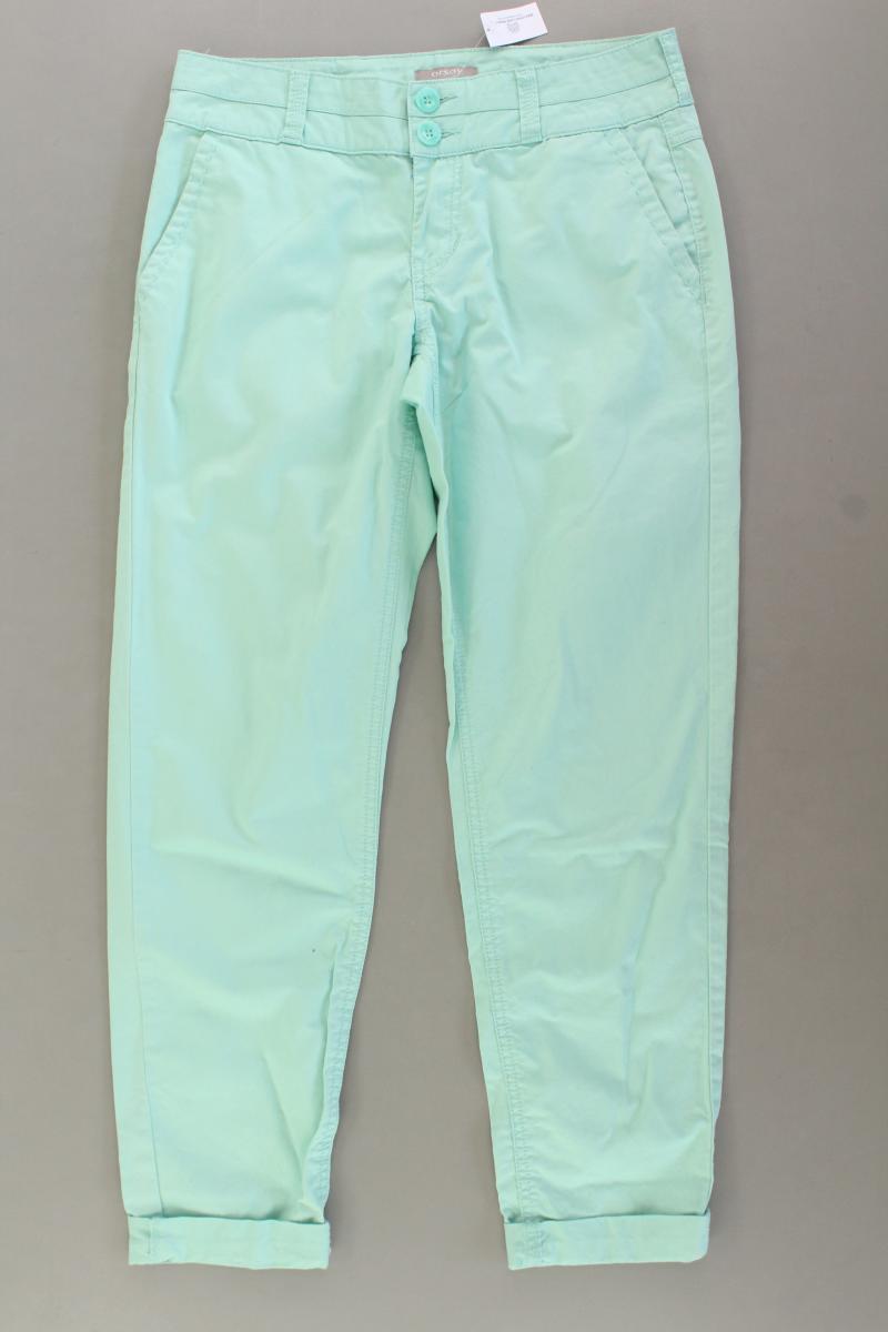 Orsay Chinohose Gr. 34 grün aus Baumwolle