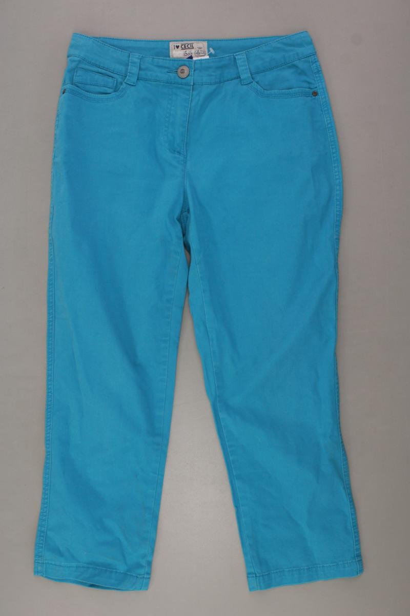 Cecil 7/8 Hose Gr. W28 türkis aus Baumwolle