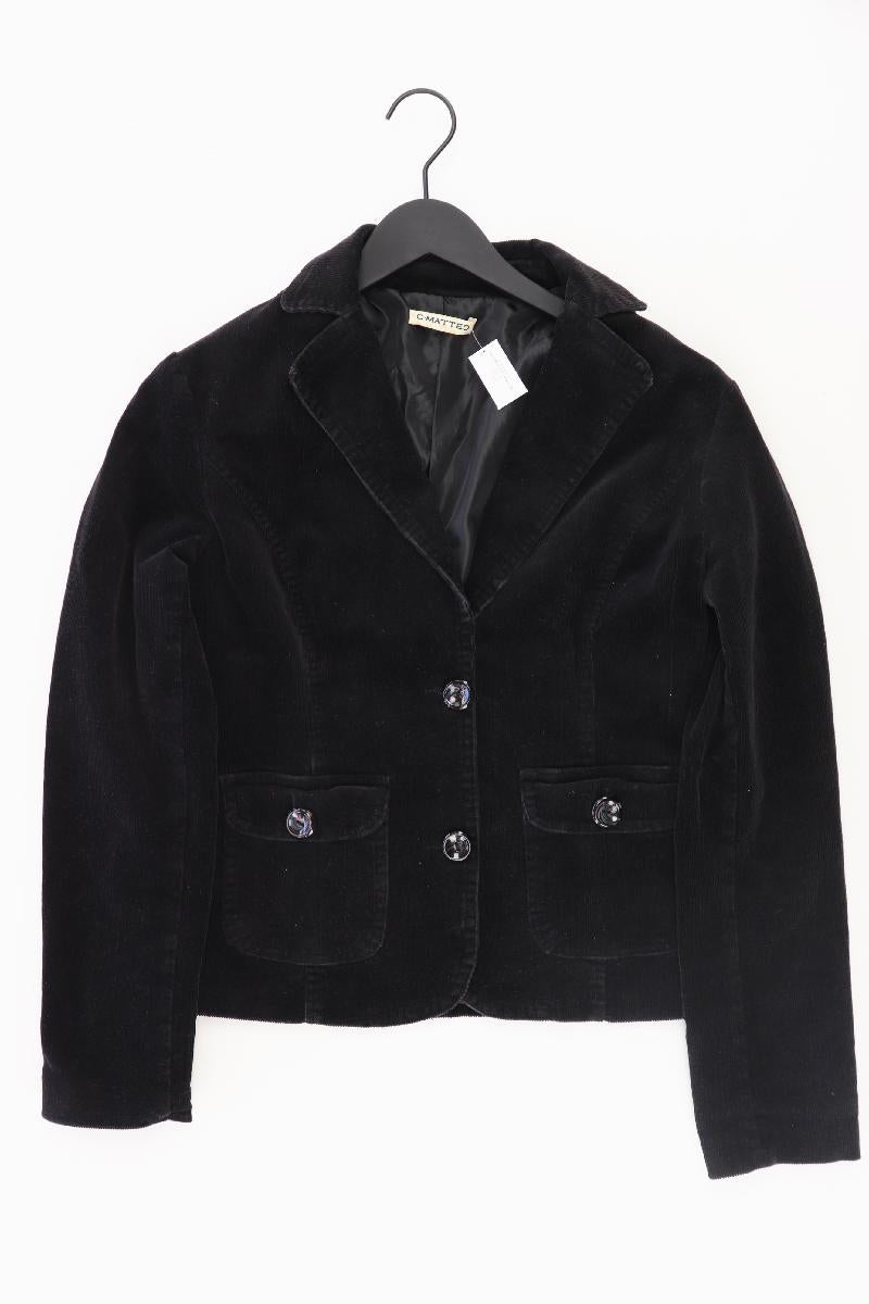 c.matteo Cordblazer Gr. L schwarz aus Baumwolle