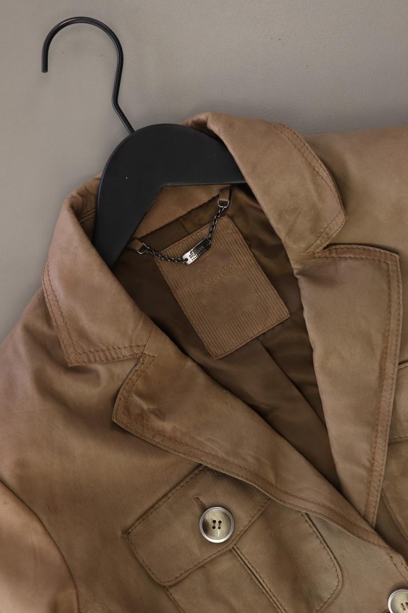 s.Oliver Lederjacke Gr. 38 Vintage braun