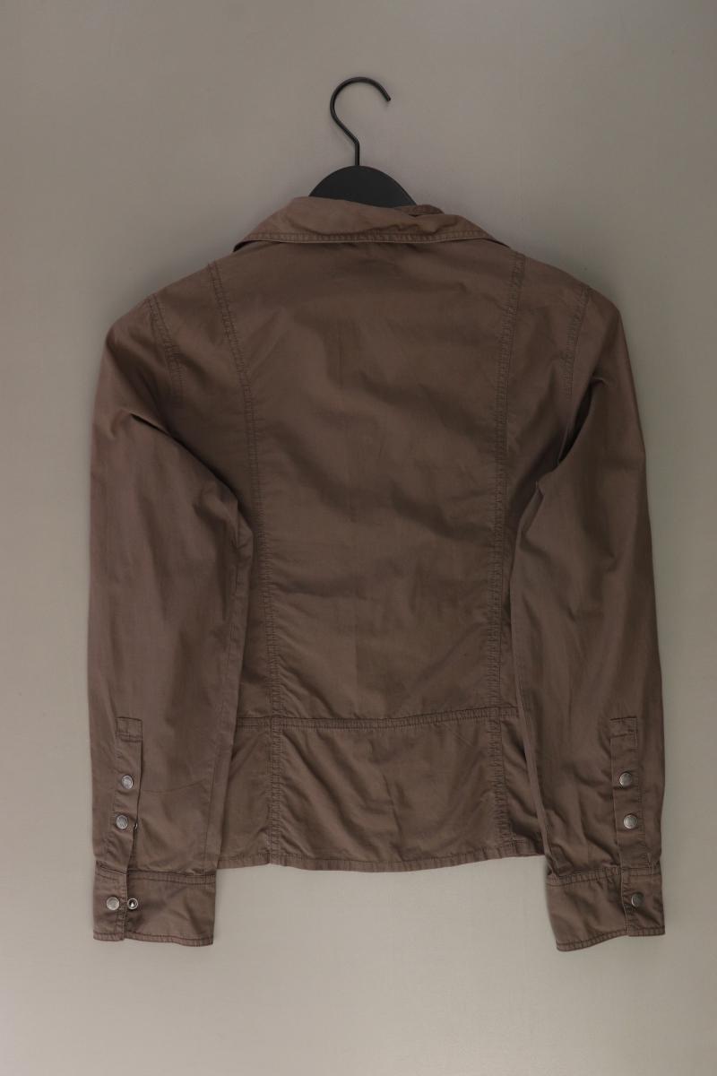 s.Oliver Langarmbluse Gr. 40 braun aus Baumwolle