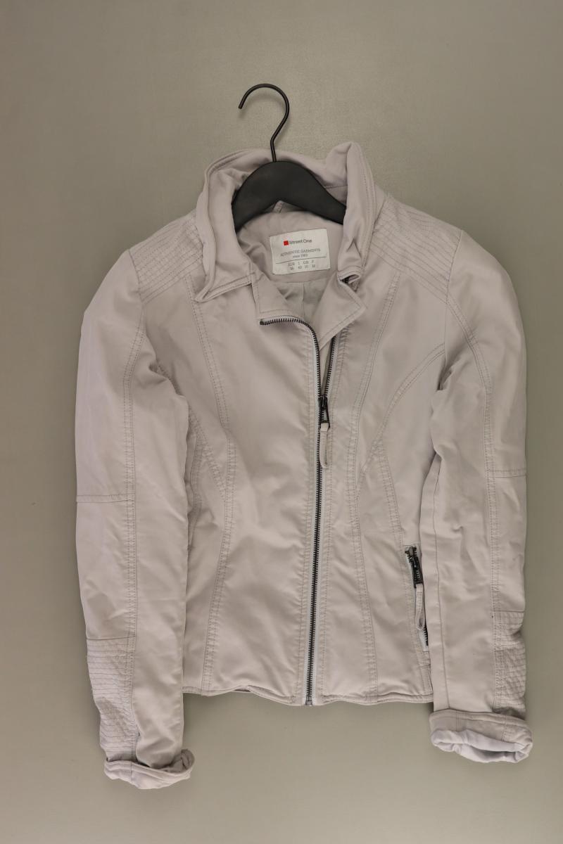 Street One Kunstlederjacke Gr. 36 creme aus Polyurethan