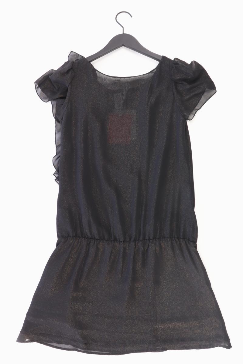 3SUISSES Abendkleid Gr. 38 Kurzarm schwarz aus Polyester