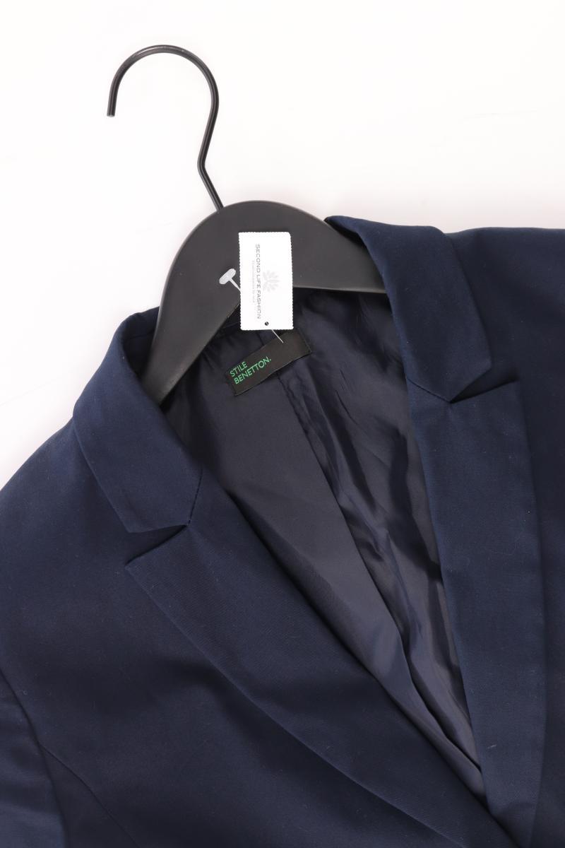 Benetton Classic Blazer Gr. 36 blau aus Baumwolle