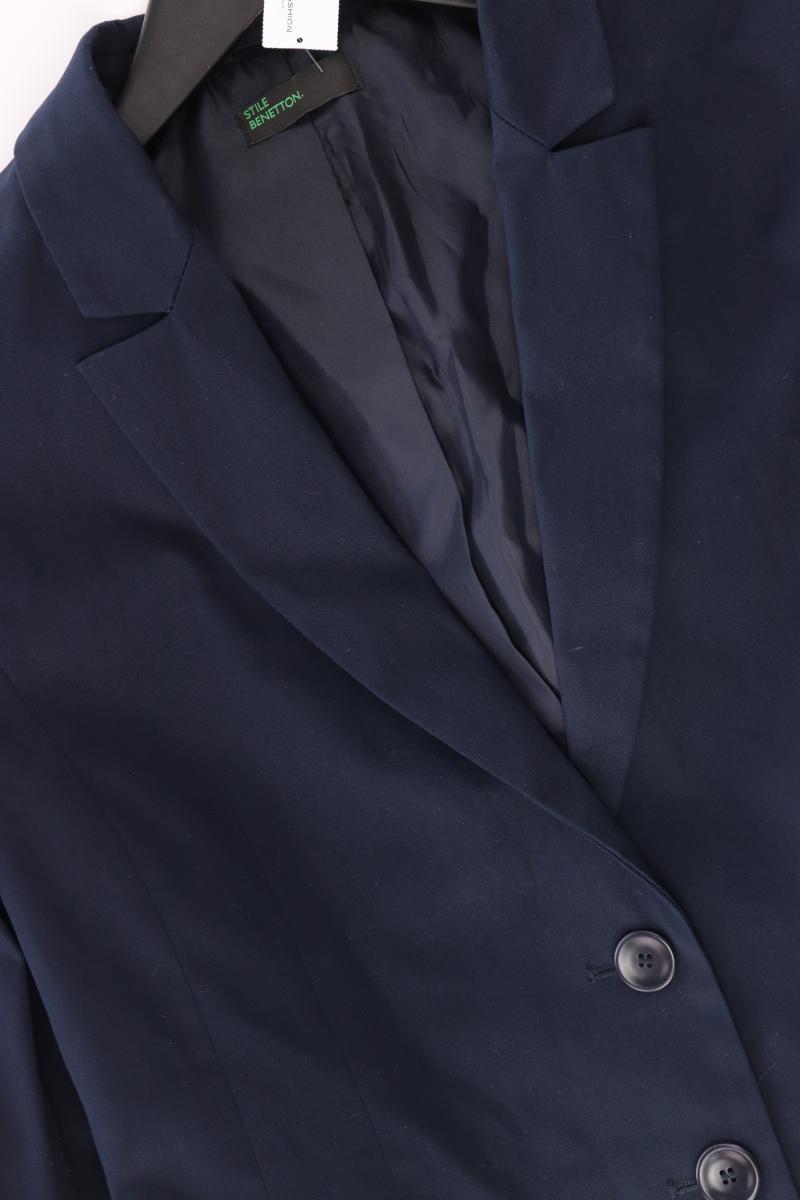 Benetton Classic Blazer Gr. 36 blau aus Baumwolle