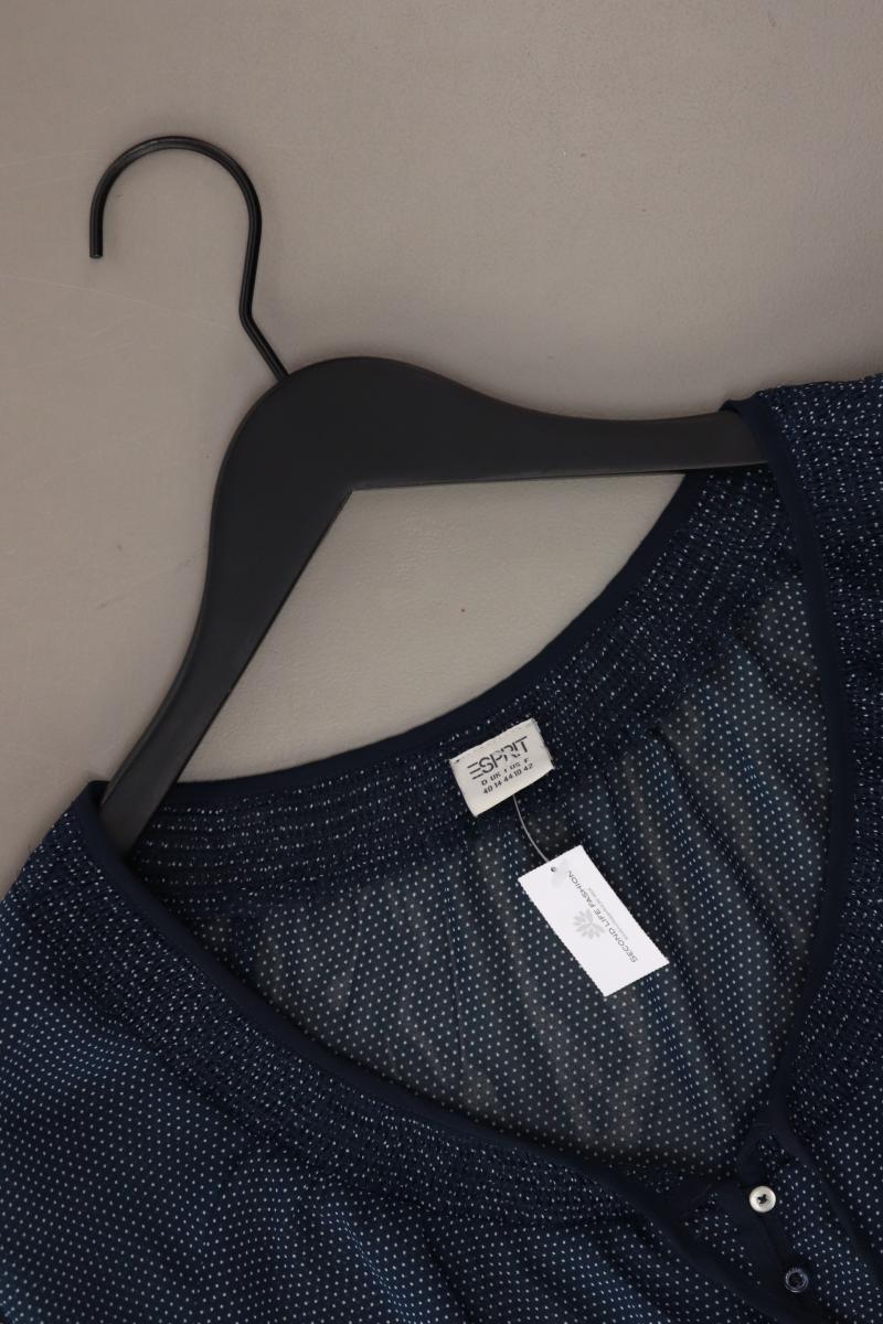 Esprit Langarmbluse Gr. 40 neuwertig blau aus Polyester
