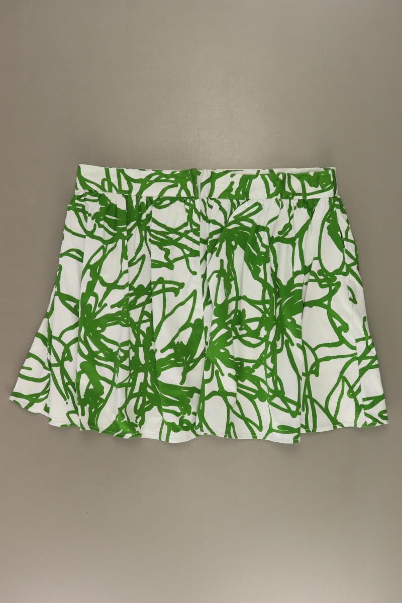 Topshop Rock Gr. US 14 (M) geometrisches Muster grün aus Baumwolle