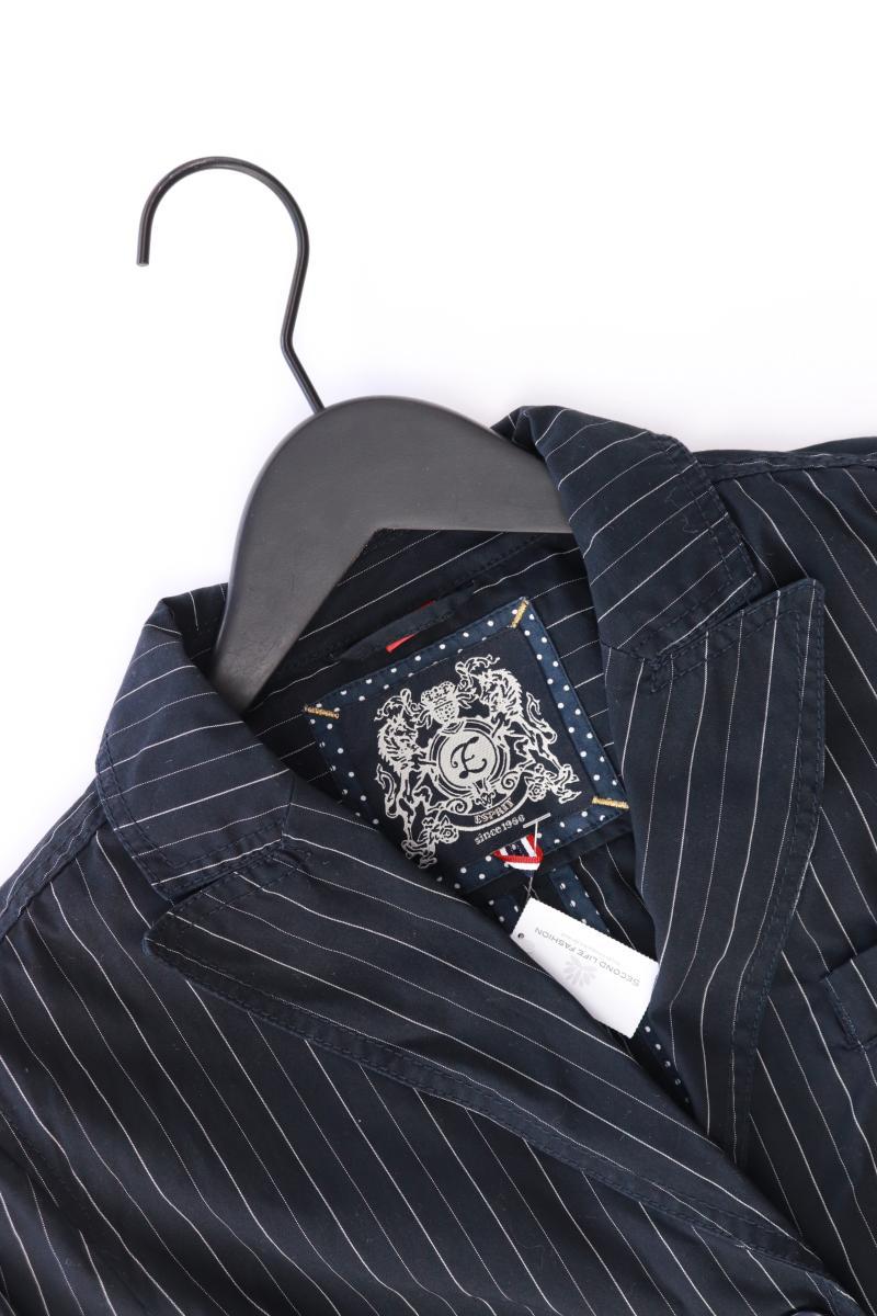 Esprit Regular Blazer Gr. 40 gestreift schwarz aus Baumwolle