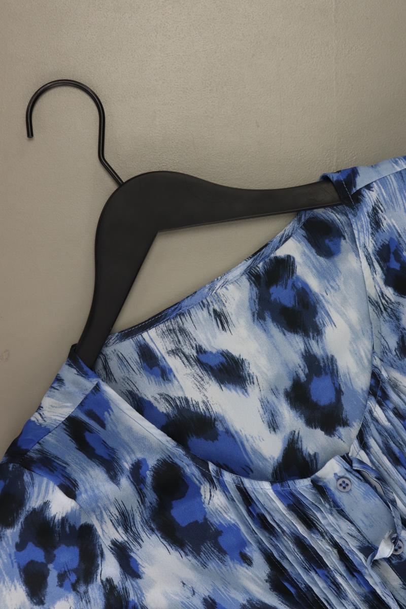 More&More Comfort Bluse Gr. 36 mit Tierdruck neuwertig 3/4 Ärmel blau