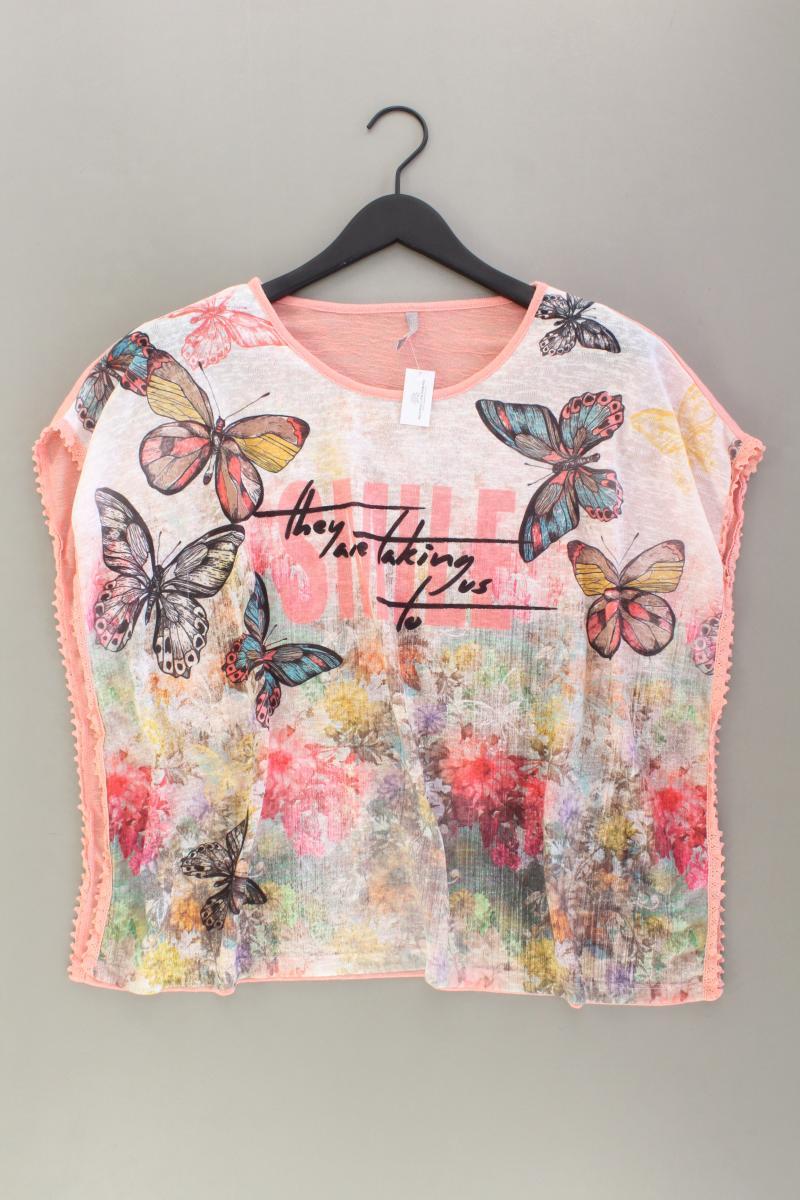 Laura Torelli Printshirt Gr. S Kurzarm mehrfarbig aus Baumwolle