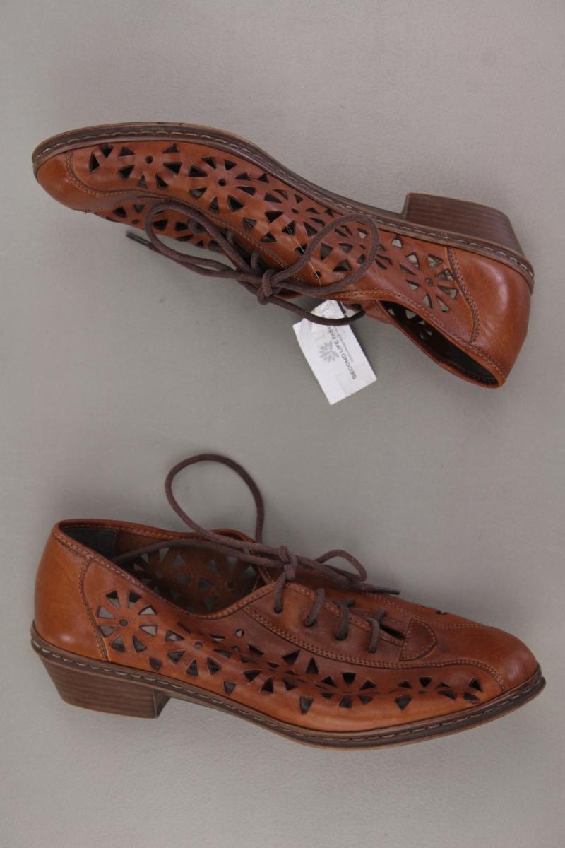 Rieker Schuhe Gr. 36 braun aus Leder