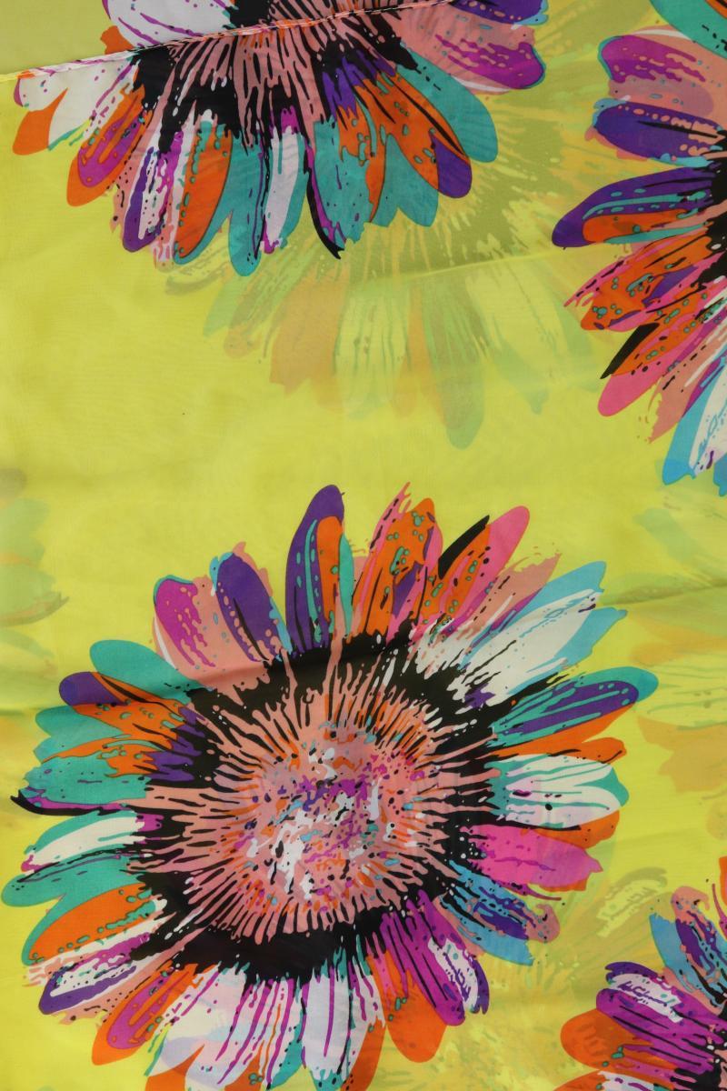 Tuch mit Blumenmuster gelb aus Viskose
