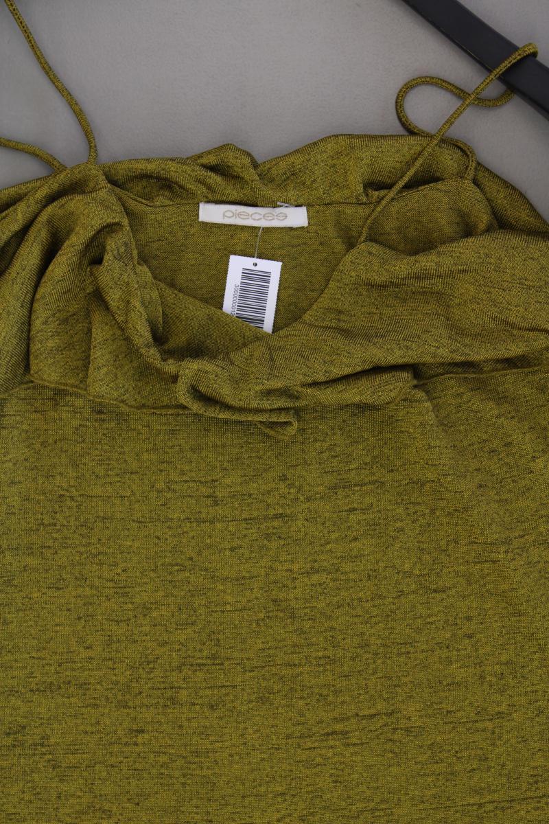 Pieces Spaghetti-Top Gr. M gelb aus Polyester