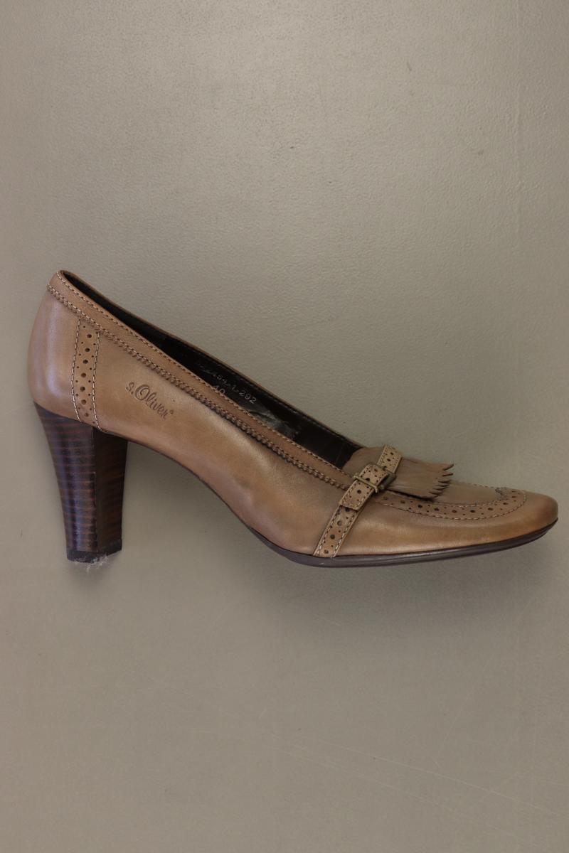 s.Oliver Pumps Gr. 40 braun aus Leder