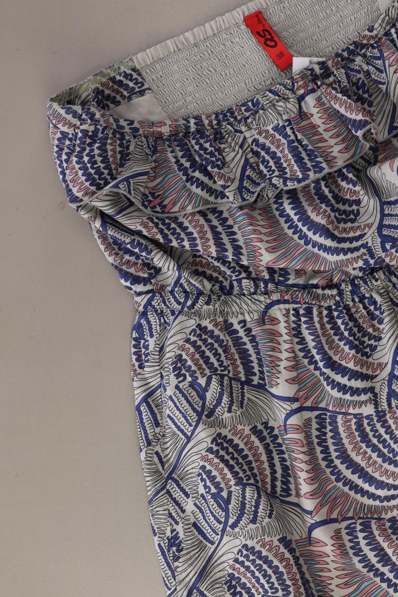 QS by s.Oliver Bandeaukleid Gr. 38 Ärmellos mehrfarbig aus Baumwolle