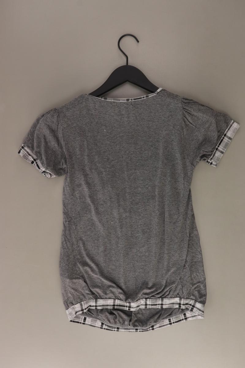Ichi T-Shirt Gr. XS Kurzarm grau aus Viskose