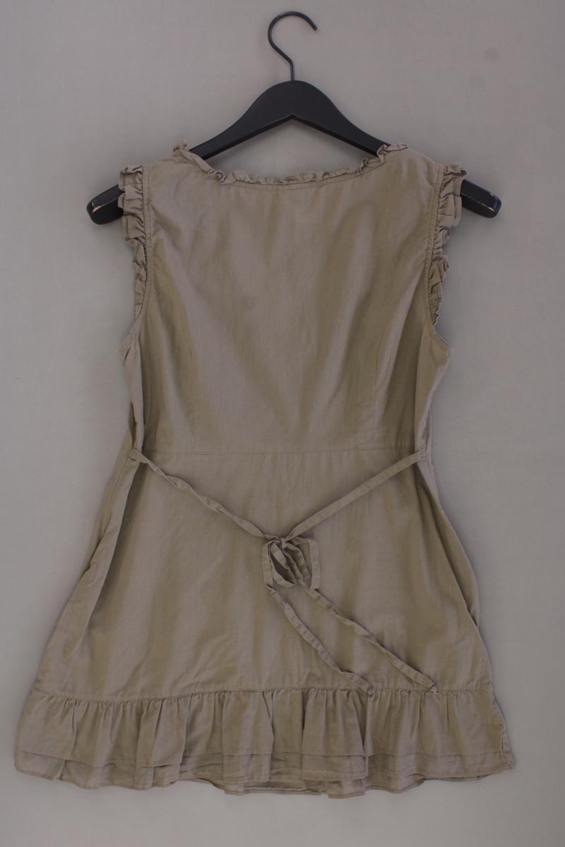 Esprit Rüschenbluse Gr. 36 Ärmellos olivgrün aus Baumwolle