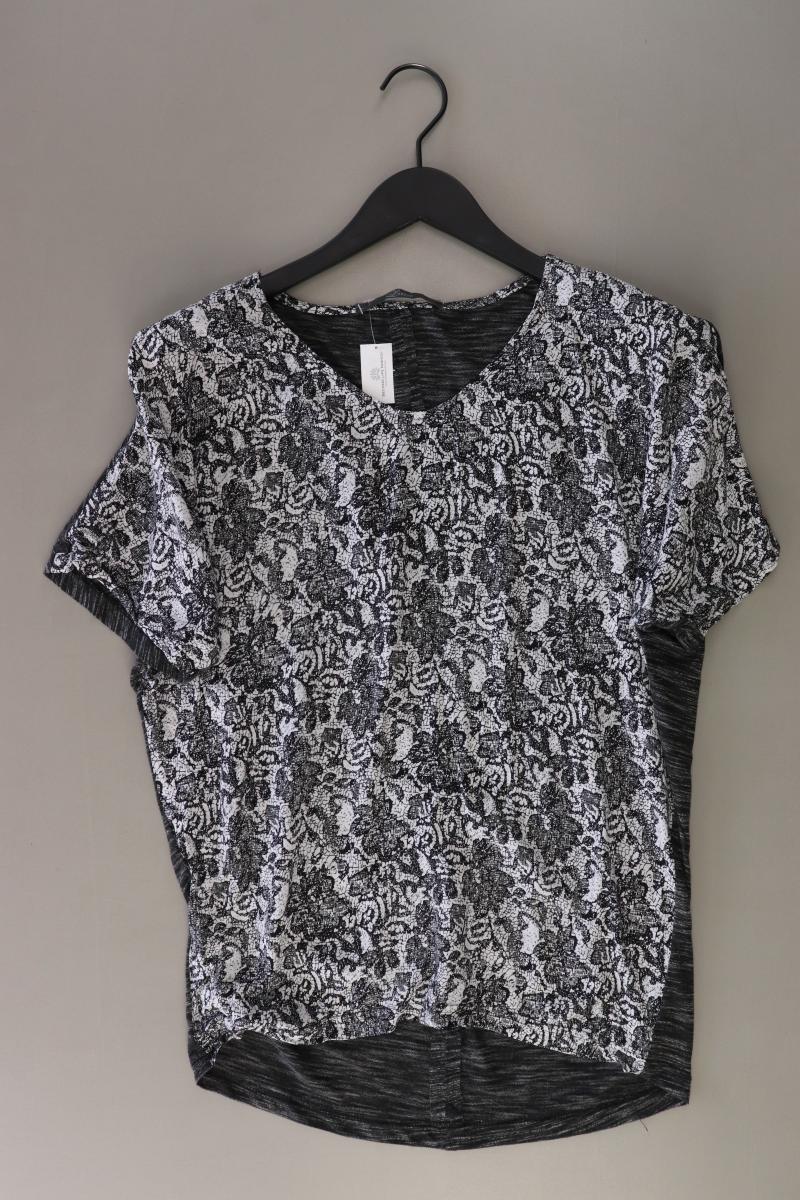Luxuz Shirt Gr. 40 Kurzarm grau aus Viskose