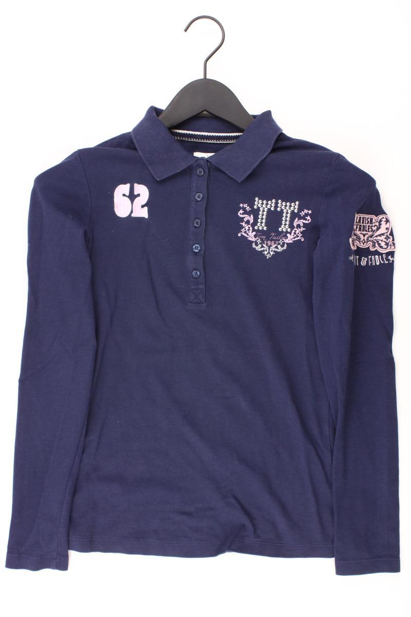 Tom Tailor Poloshirt Gr. XS Langarm blau