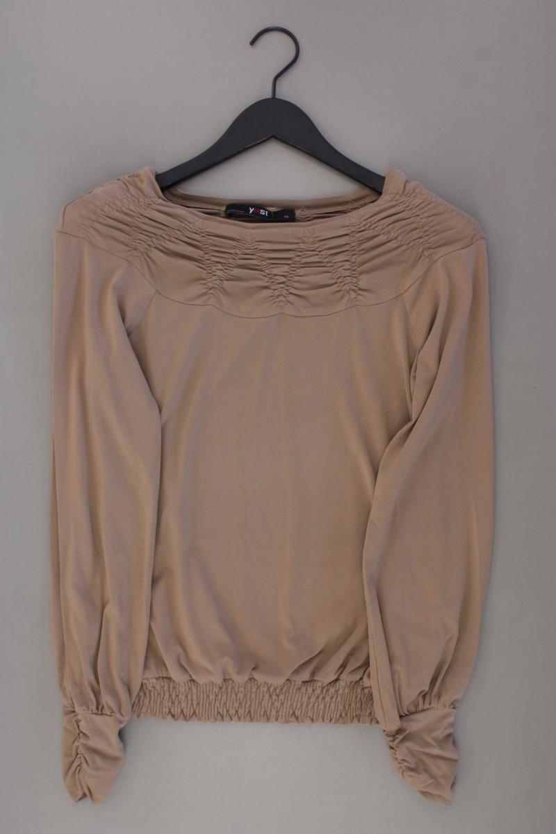 yest Longsleeve-Shirt Gr. XS Langarm braun aus Viskose
