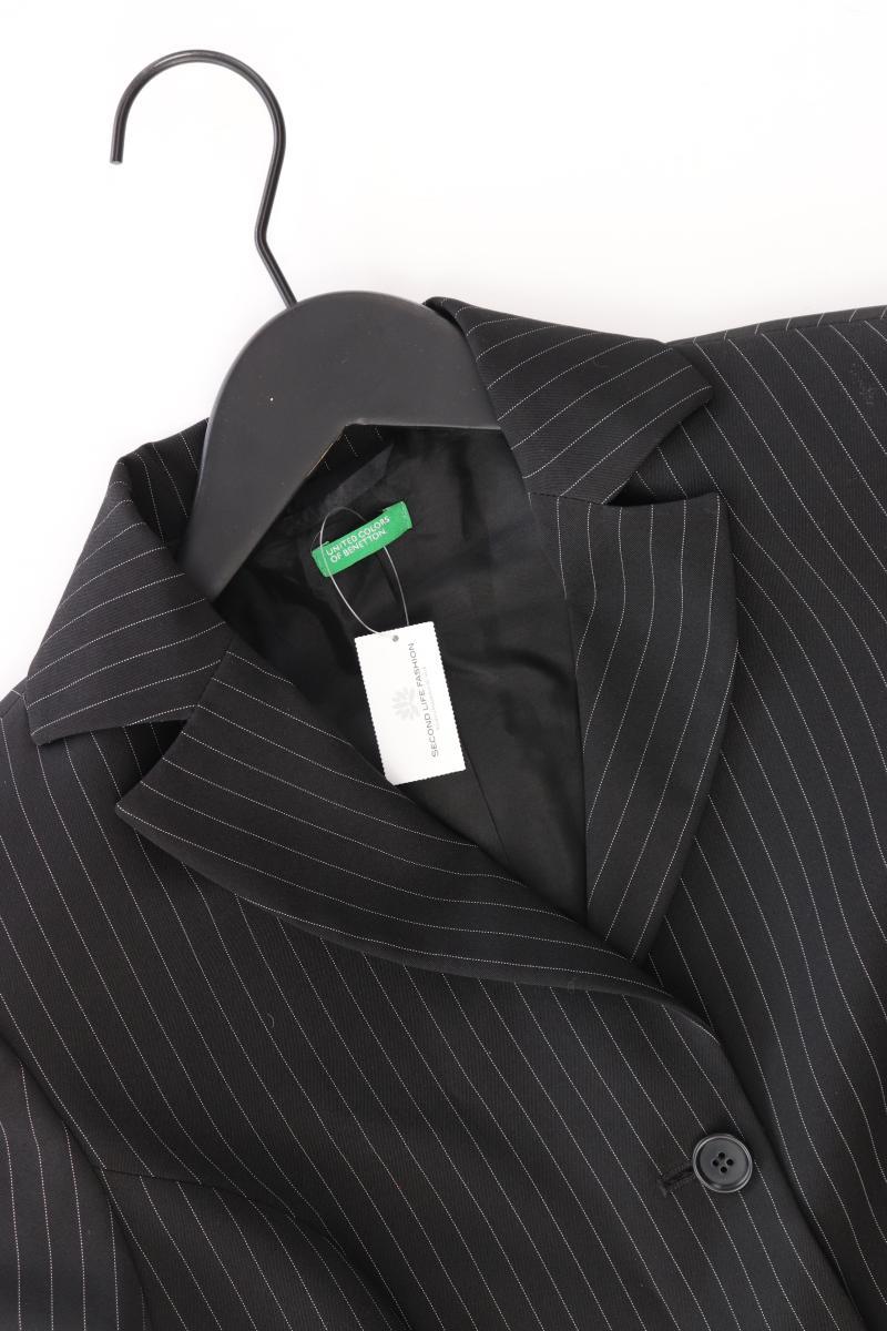 Benetton Classic Blazer Gr. IT 40 (XS) Vintage schwarz aus Polyester