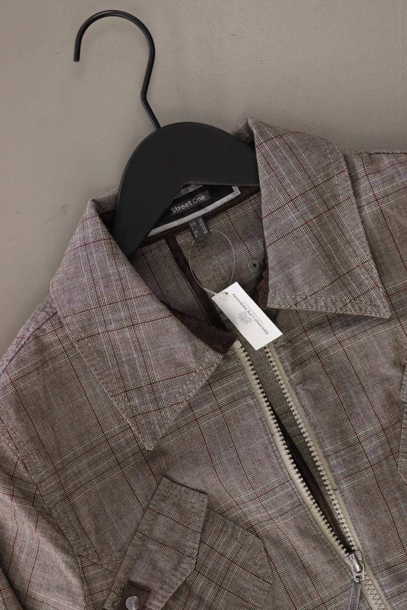 Street One Übergangsjacke Gr. 38 Vintage braun aus Baumwolle