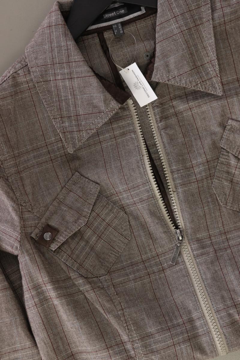 Street One Übergangsjacke Gr. 38 Vintage braun aus Baumwolle