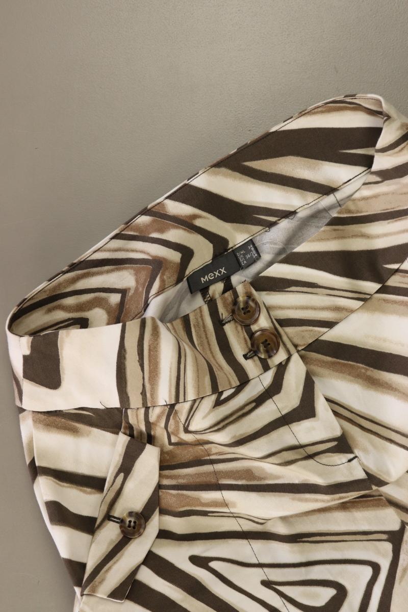 Mexx Kurzer Rock Gr. 34 mit Tierdruck braun aus Baumwolle