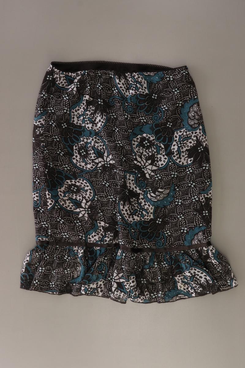 Street One Stretchrock Gr. 34 mit Blumenmuster braun aus Polyester