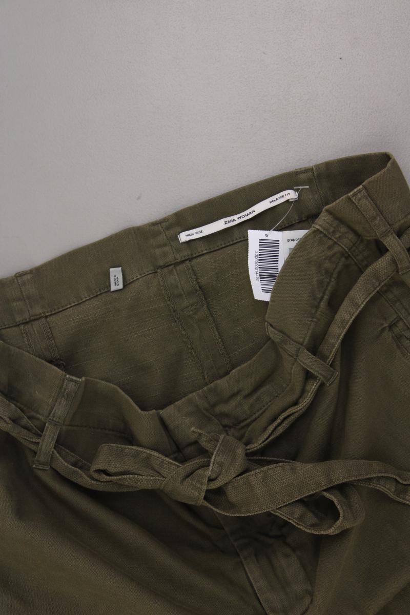 Zara Hose Gr. XS olivgrün aus Baumwolle