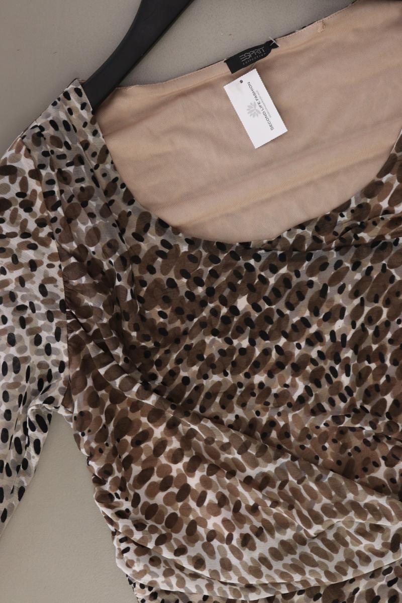 Esprit Collection Abendkleid Gr. M Langarm braun aus Polyester