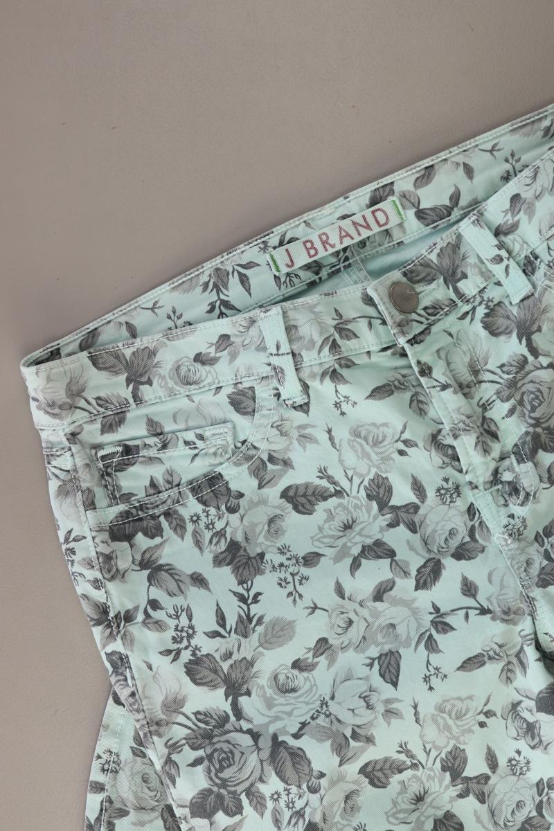J Brand Skinny Jeans Gr. W27 mit Blumenmuster türkis aus Baumwolle