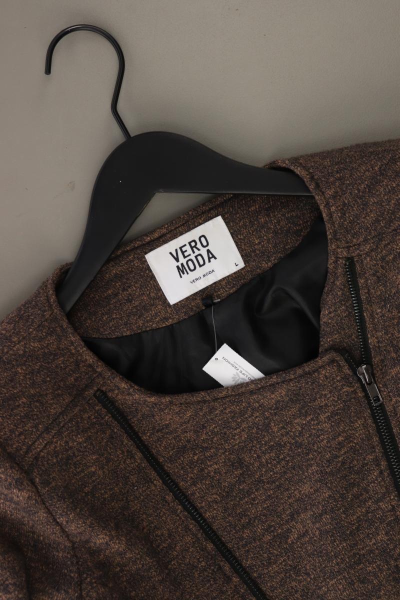 Vero Moda Übergangsjacke Gr. L braun aus Baumwolle