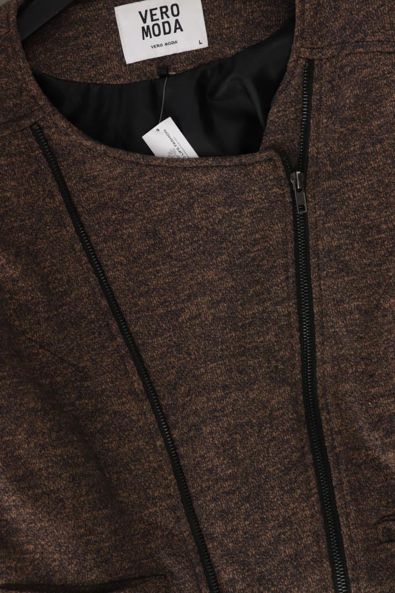Vero Moda Übergangsjacke Gr. L braun aus Baumwolle