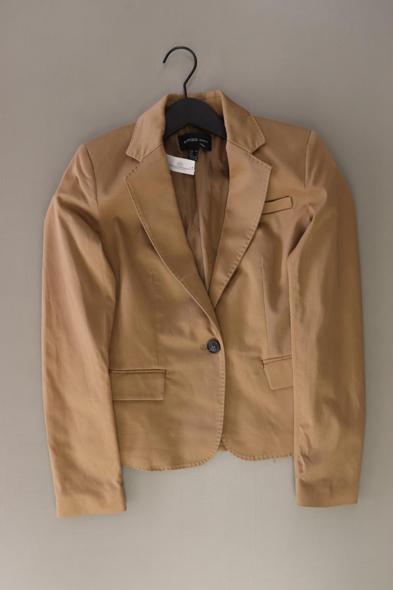 Mango Classic Blazer Gr. 34 braun aus Baumwolle