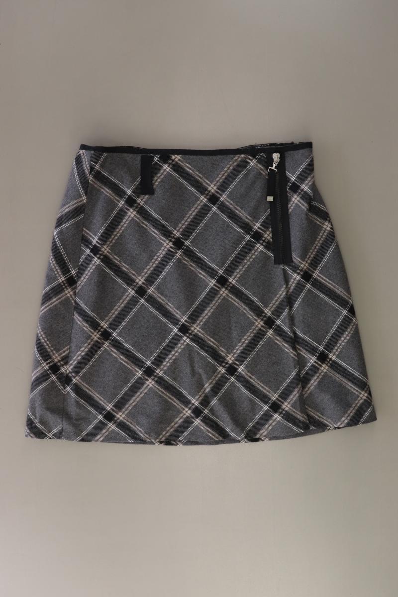 Gerry Weber Rock Gr. 40 kariert grau aus Baumwolle